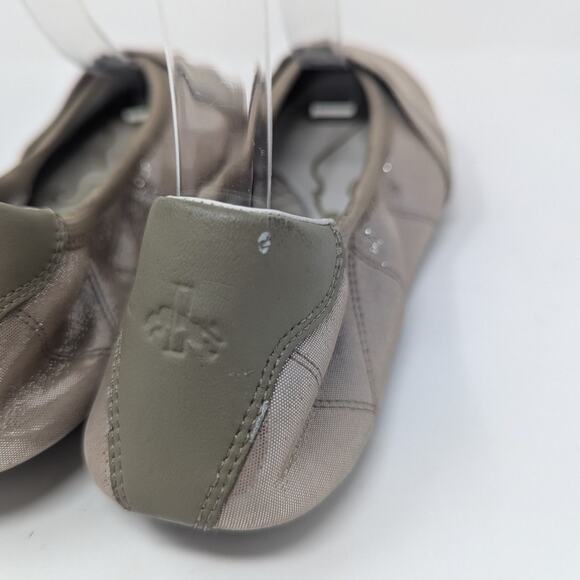 Puma Ballet Flats Rhythm Shine Foldable Gold Size 6 - Picture 8 of 10